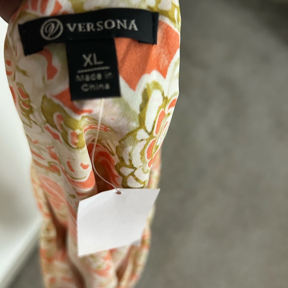 Versona Orange and Green Floral Accessory